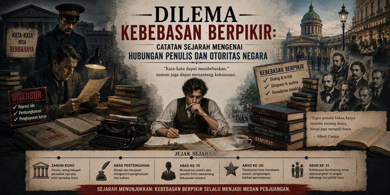 Dilema Kebebasan Berpikir: Catatan Sejarah Mengenai Hubungan Penulis dan Otoritas Negara