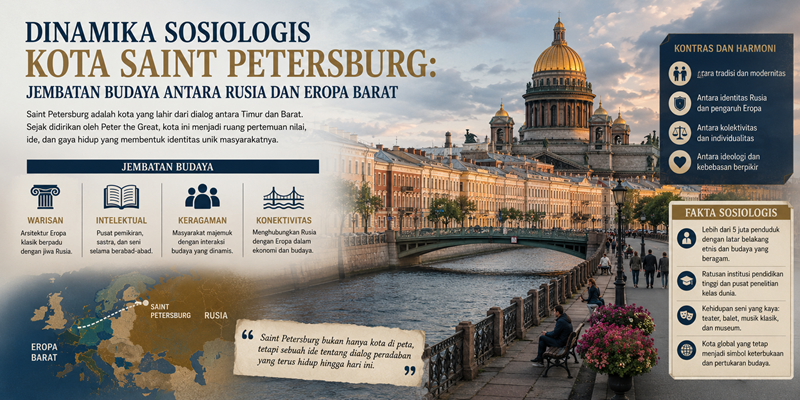 Dinamika Sosiologis Kota Saint Petersburg Jembatan Budaya Antara Rusia dan Eropa Barat