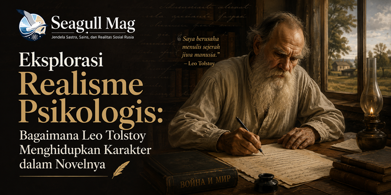 Eksplorasi Realisme Psikologis Bagaimana Leo Tolstoy Menghidupkan Karakter dalam Novelnya