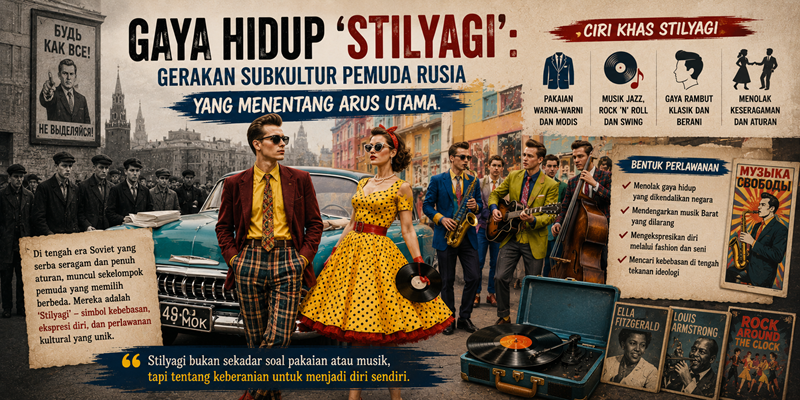 Gaya Hidup 'Stilyagi' Gerakan Subkultur Pemuda Rusia yang Menentang Arus Utama