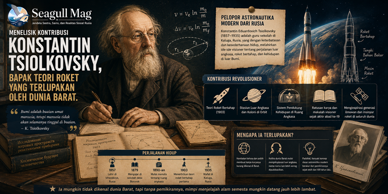 Menelisik Kontribusi Konstantin Tsiolkovsky, Bapak Teori Roket yang Terlupakan oleh Dunia Barat